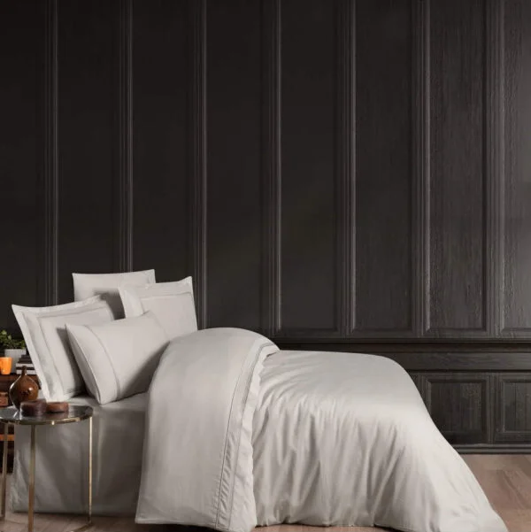 Постільна білизна FC VIP-Satin євро Gomez Beige – сатиновий комплект преміум класу бежевого кольору