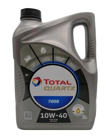 Моторна олива 10W40 моторна TOTAL QUARTZ 7000, 5л.