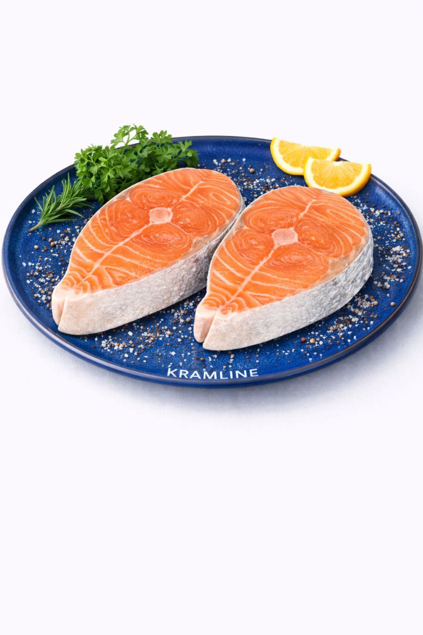 Стейк лосося 1-2, заморожений