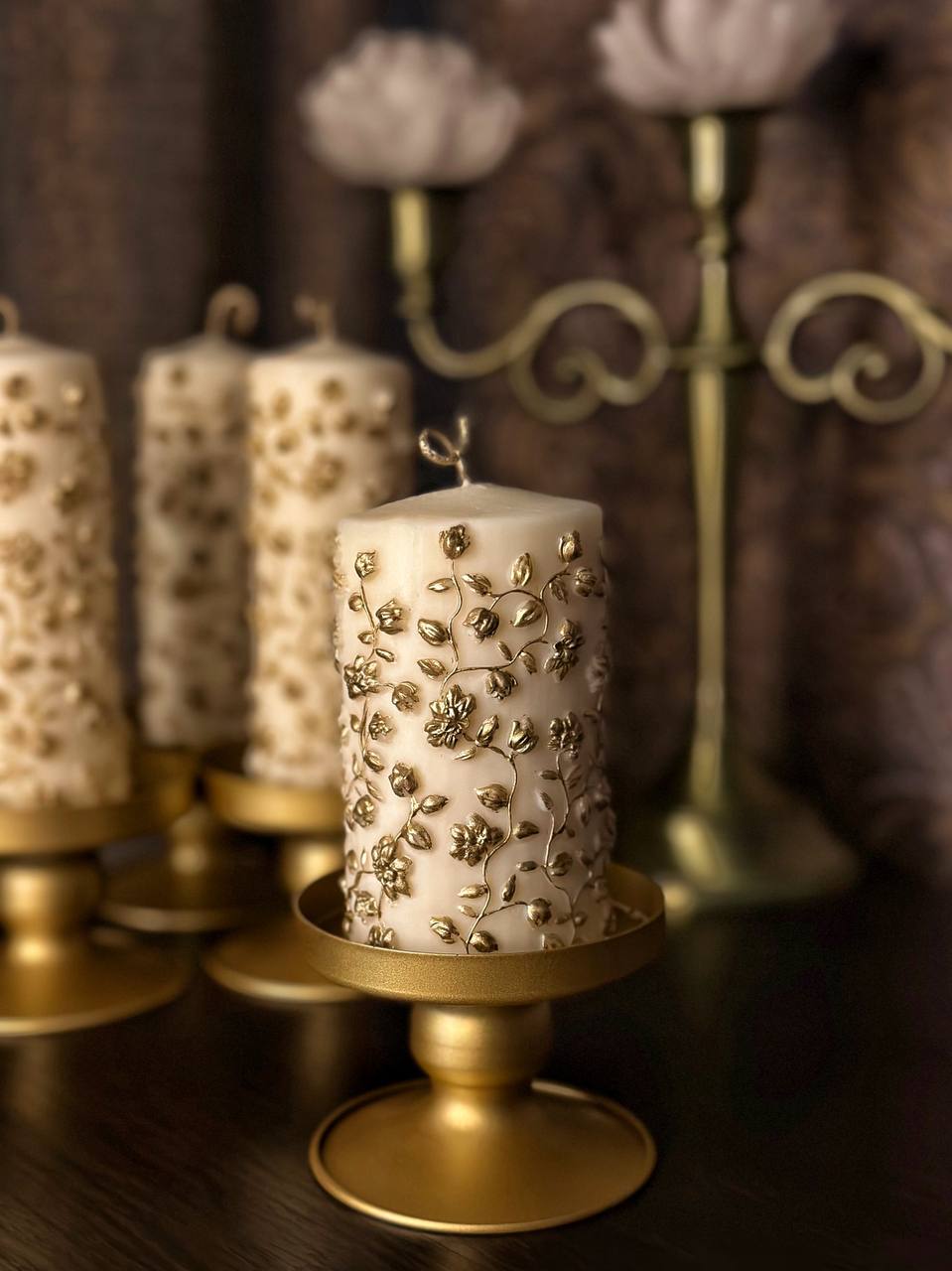 Свічка Витончені квіти