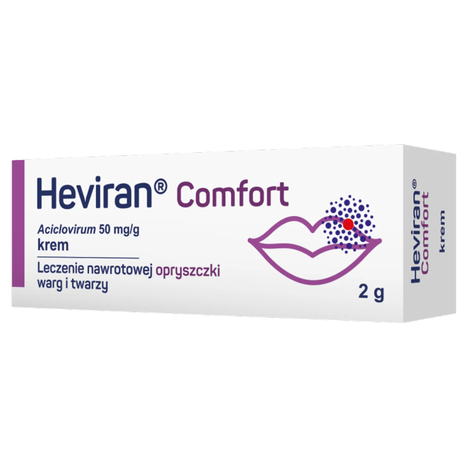 Heviran Comfort крем від герпесу на губах 50 мг/г - 2 г