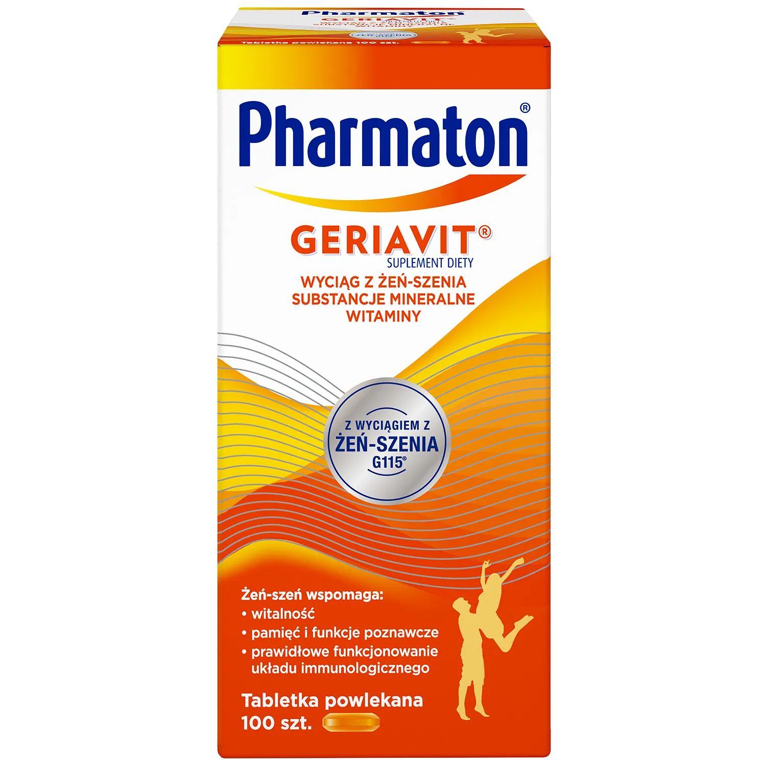 Pharmaton Geriavit для підтримки розумової активності - 100 таблеток