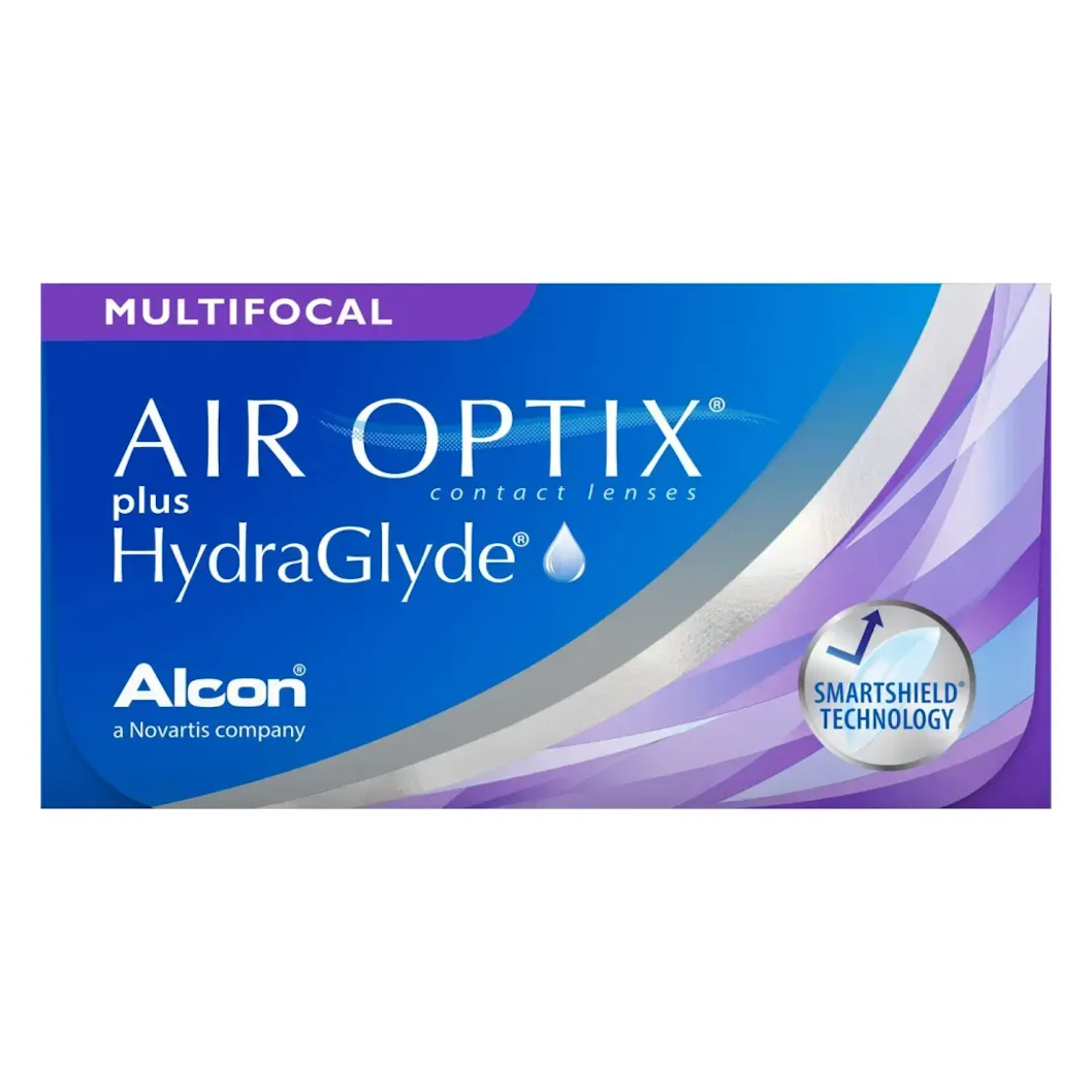 КОНТАКТНІ ЛІНЗИ ALCON AIR OPTIX PLUS HYDRAGLYDE MULTIFOCAL (3шт/уп.)