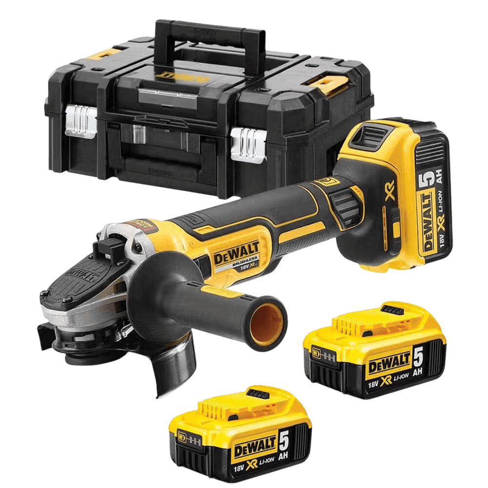 Шліфмашина кутова - болгарка Ø125 акумуляторна безщіткова DeWALT DCG405P3