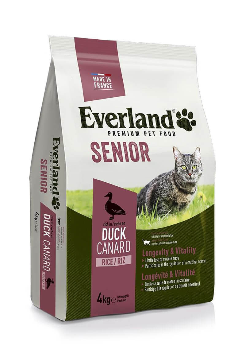 Корм Еверленд д/котів старше 7 років з качкою 4кг