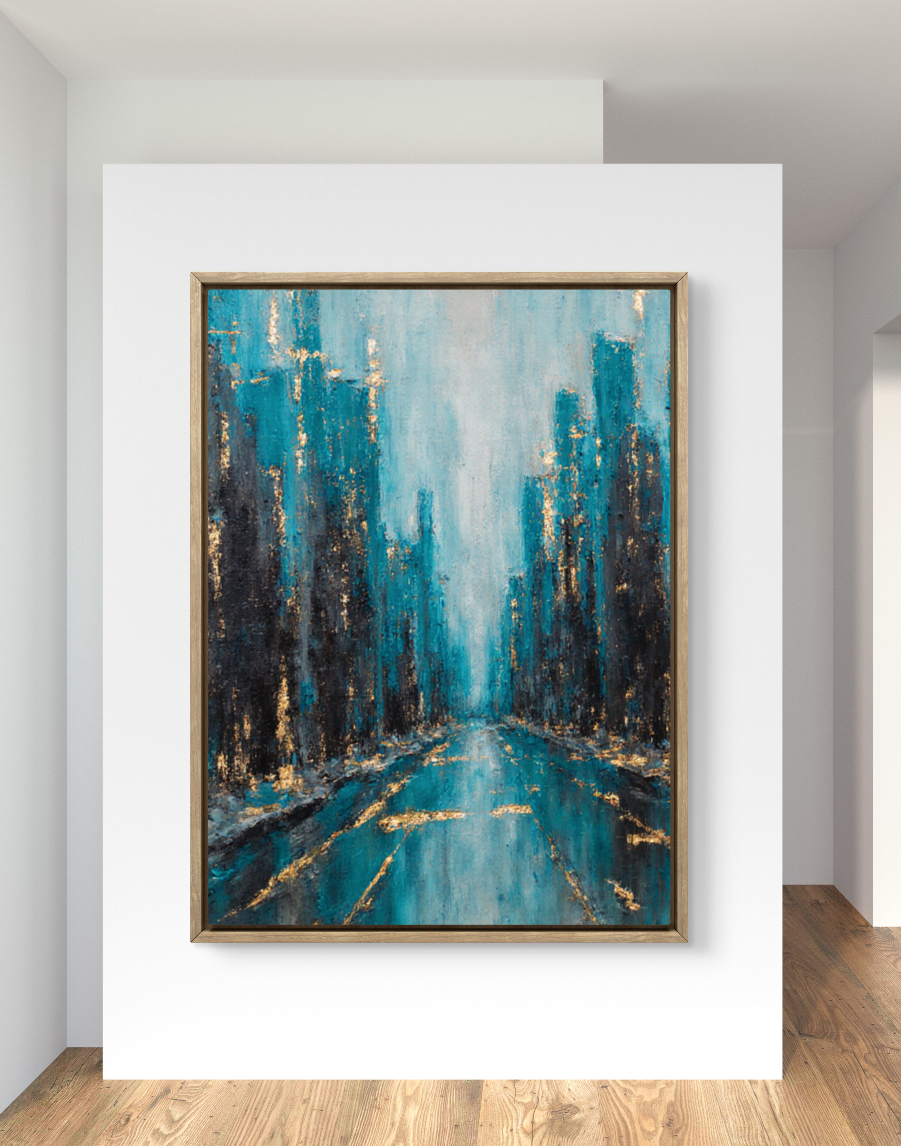 Інтер"єрна картина з міським пейзажем  "Шлях до горизонту"