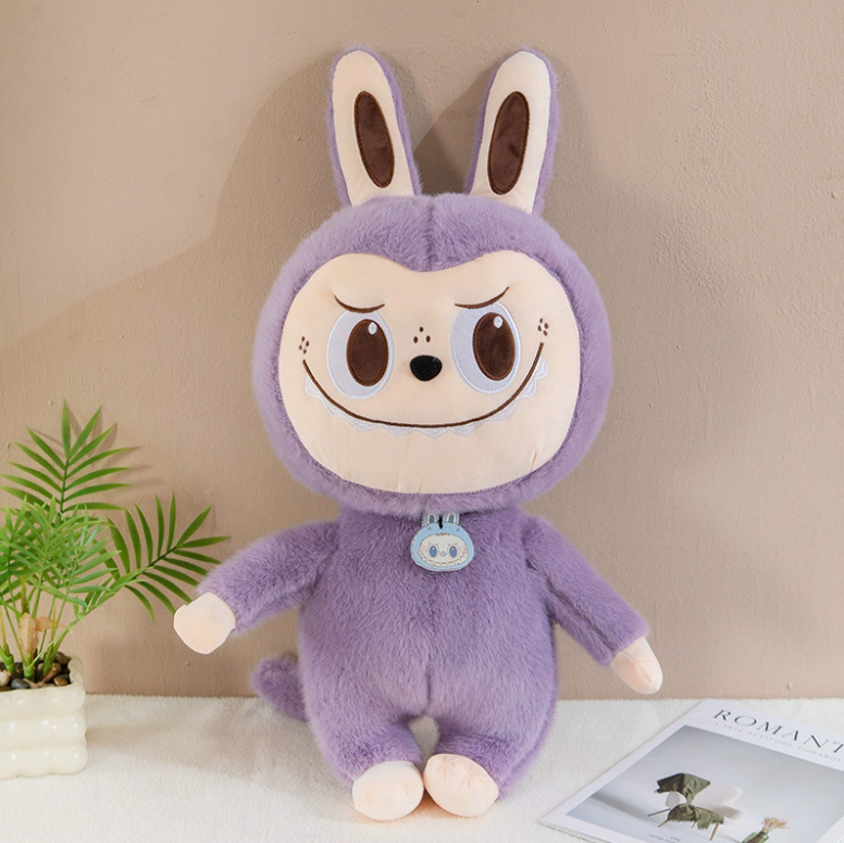 М'яка іграшка Лабубу Labubu 38 см Фіолетова