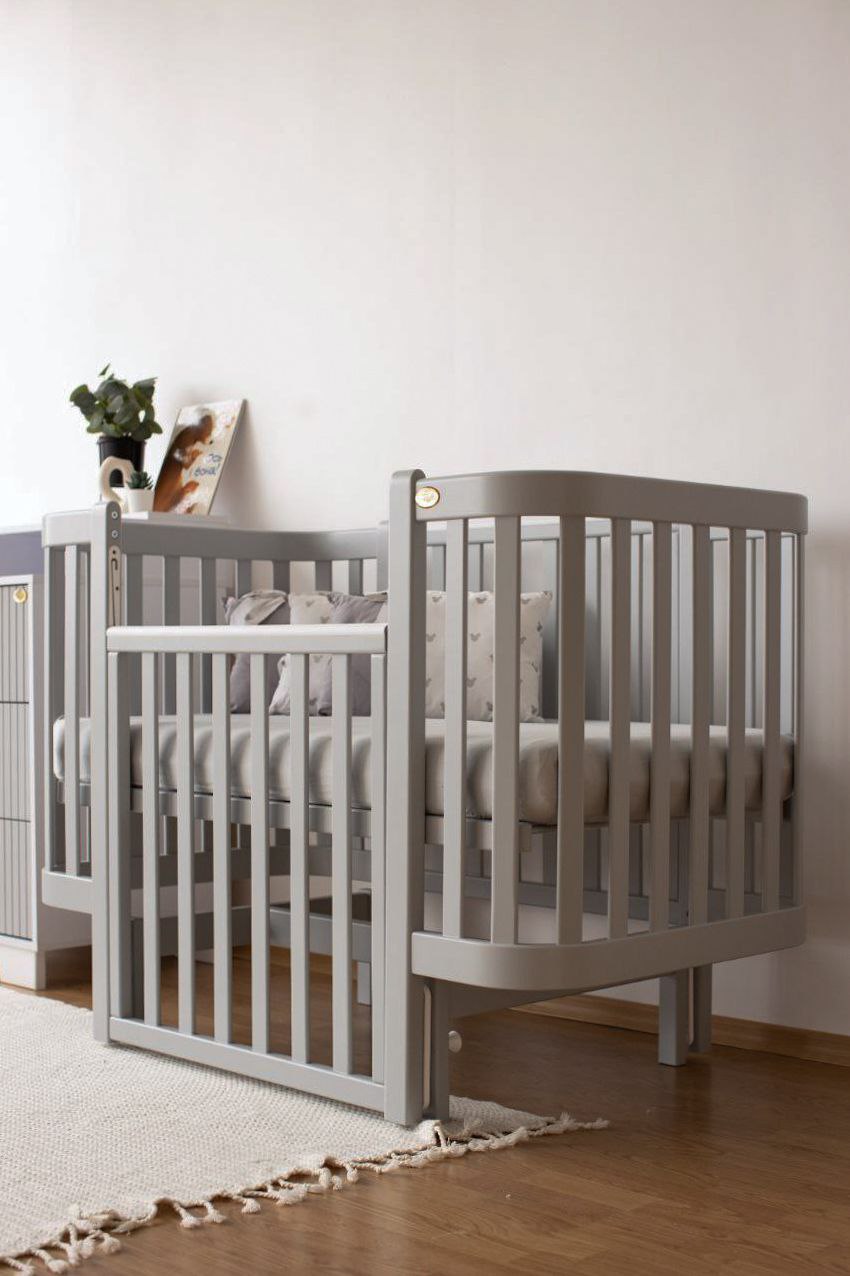 Дитяче ліжечко Angelo Magic сірий