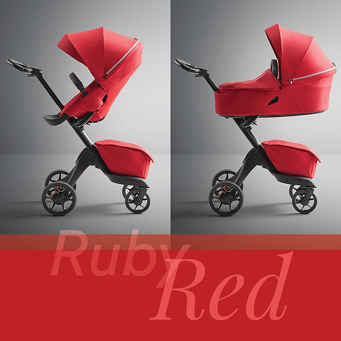 Коляска 2 в 1 Stokke Xplory X, колір: Ruby Red