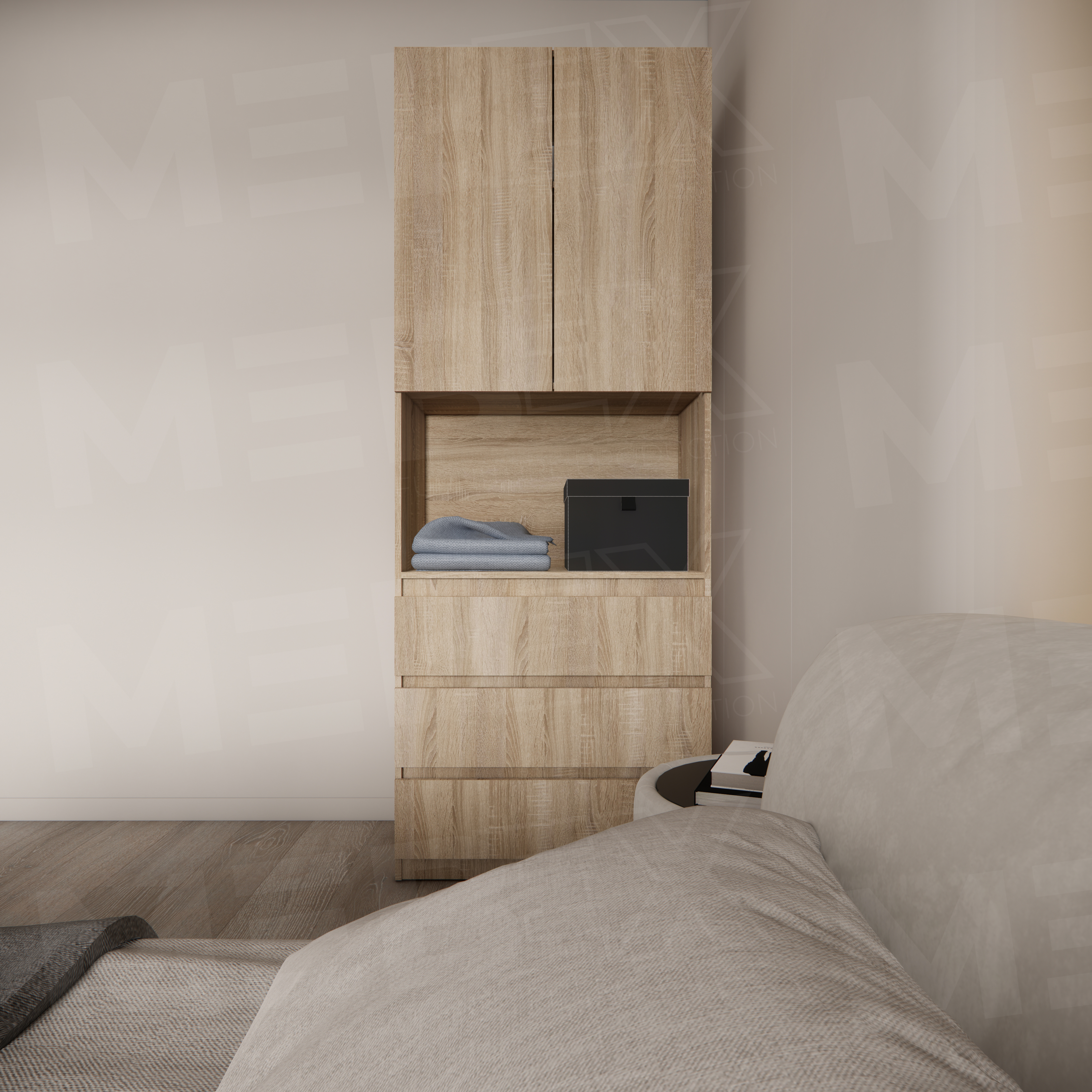 Шафа з нішею, полицею та шухлядами