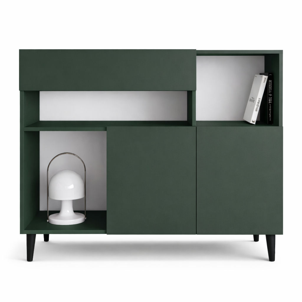 Комод з шухлядою та двома секціями з дверцятами