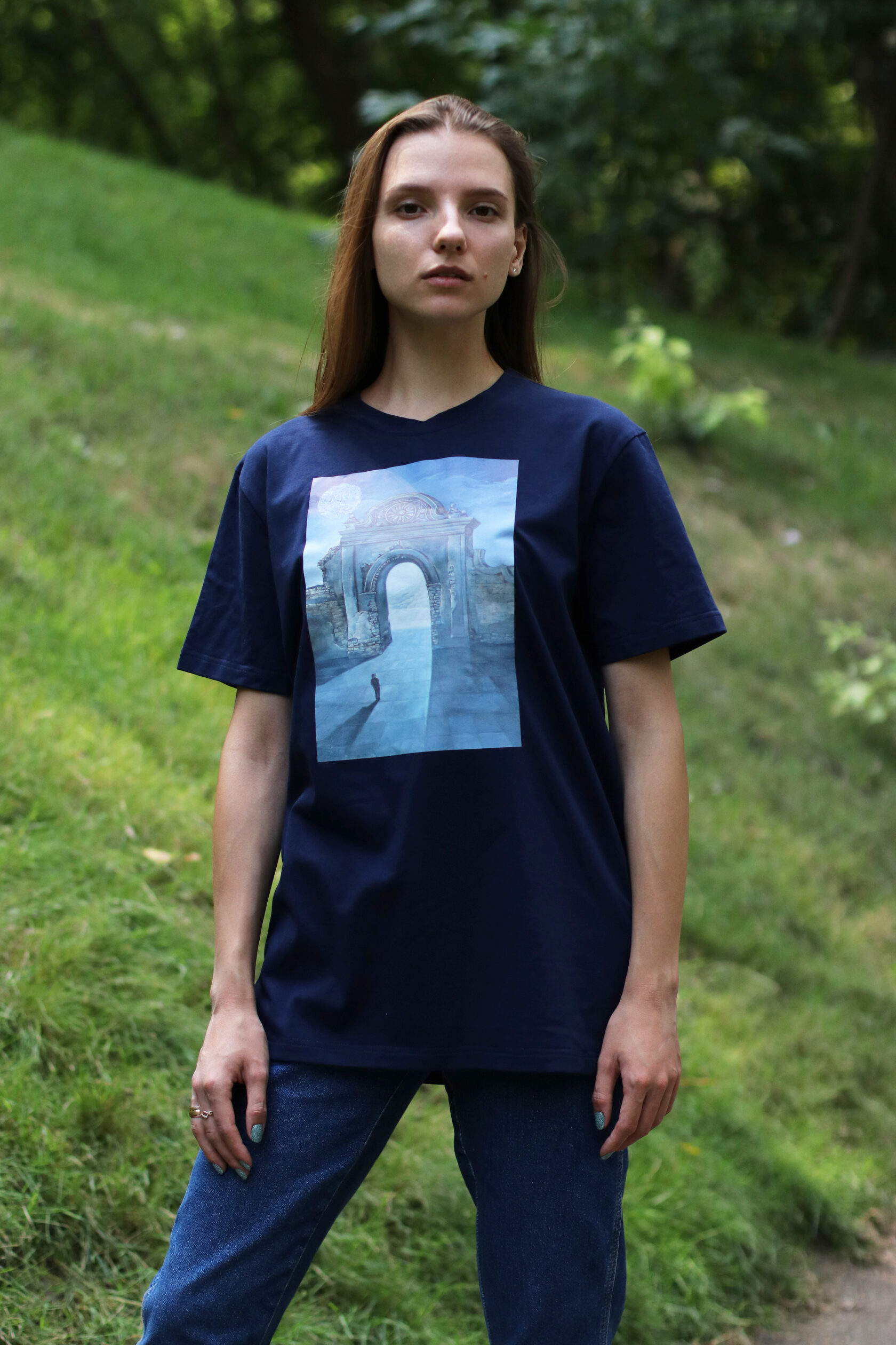 «Fifteenth (15th) lunar day» dark blue t-shirt