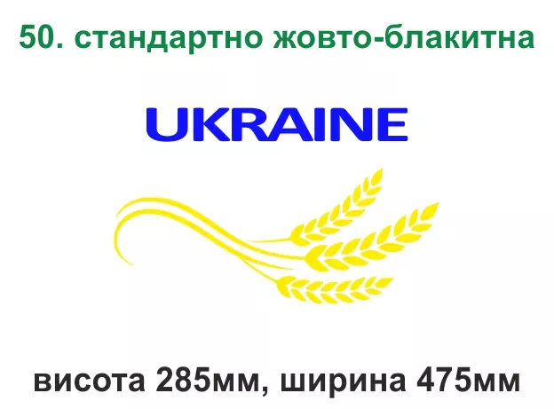 050. Україна колоски - жовто-блакитна