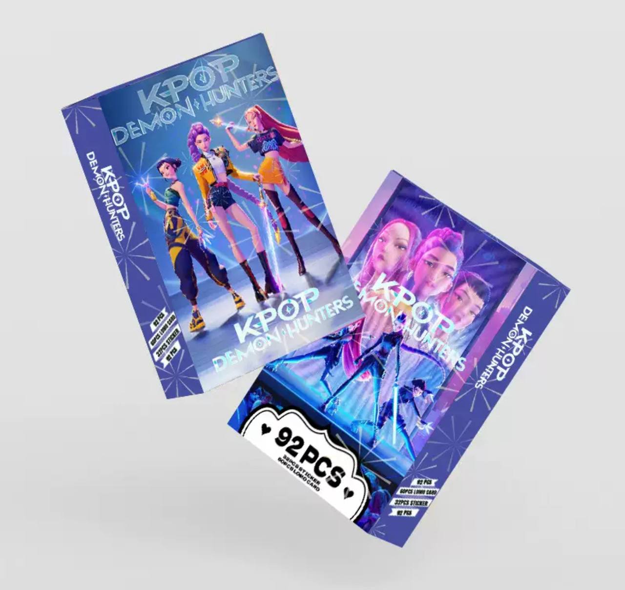Набір карток та наліпки K-POP Demon Hunters (92 шт.)
