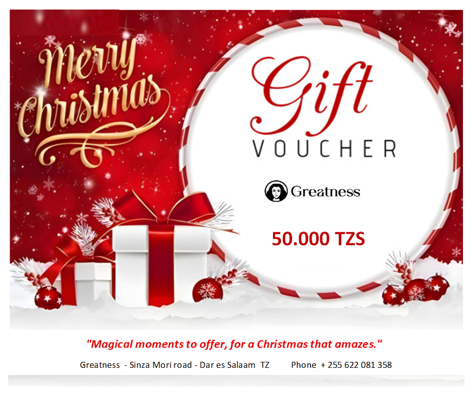 Greatness - Christmas gift voucher.