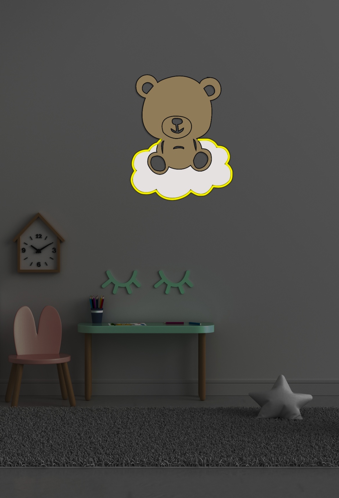 Нічник «Хмарний Малюк Ведмедик»