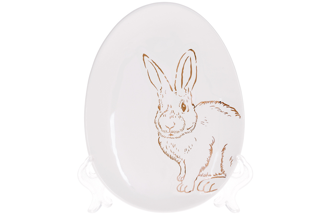 Bunny  Блюдо керамічне овальне з малюнком 16,5 см