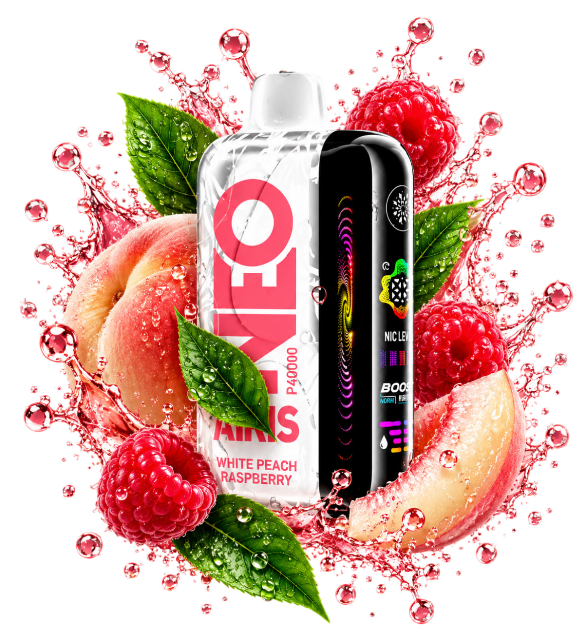 Аiris NEO P40000 White Peach Raspberry (Білий Персик Малина)