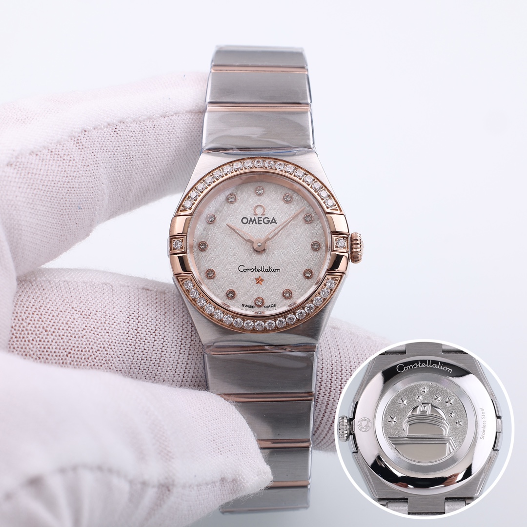 Women`s Omega 131.15.25.60.55.001 Constellation Quartz 24mm-copy-4