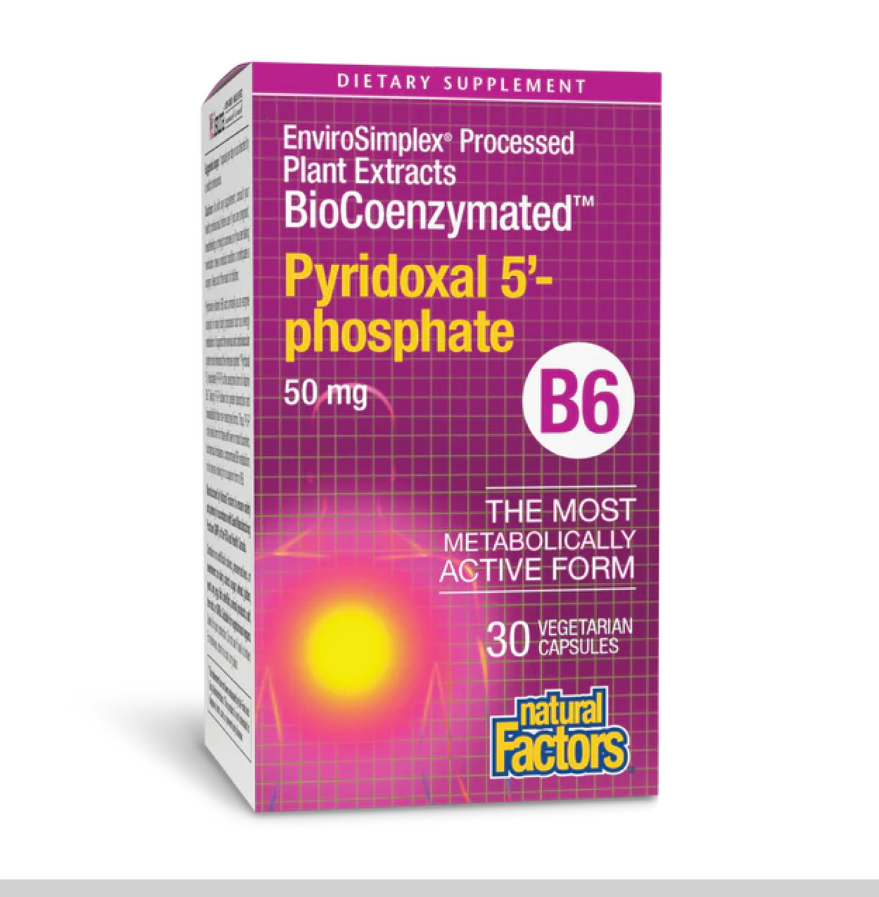 BioCoenzymated Pyridoxal 5'-phosphate 50mg - 30 vcaps
