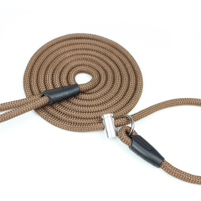 Повідець контролер Dog Walking CONTROL LEASH для вигулу та дресирування собак 10 мм 3 м койот