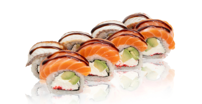 Філадельфія Premium з лососем та вугрем