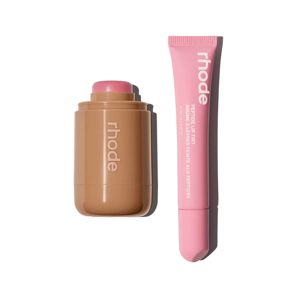 RHODE DATE CAKE ポケット ブラッシュ+PBJリップ Rhode Duo Date Cake PBJ — Рум'яна та Тінт для Губ | Оригінал