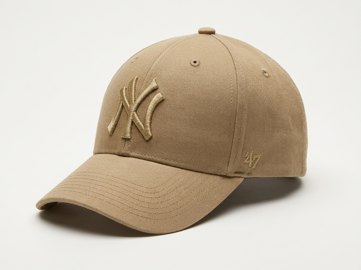 Кепка Бейсболка 47 brand New York - Нью Йорк Бежева Копія