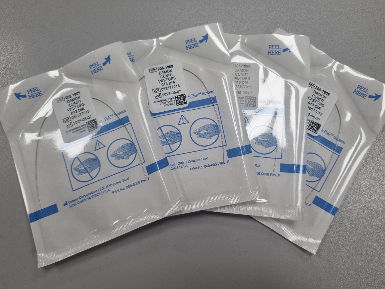 Дуги ортодонтичні Ni-ti Damon Form ORMCO 013 Upper-Lower