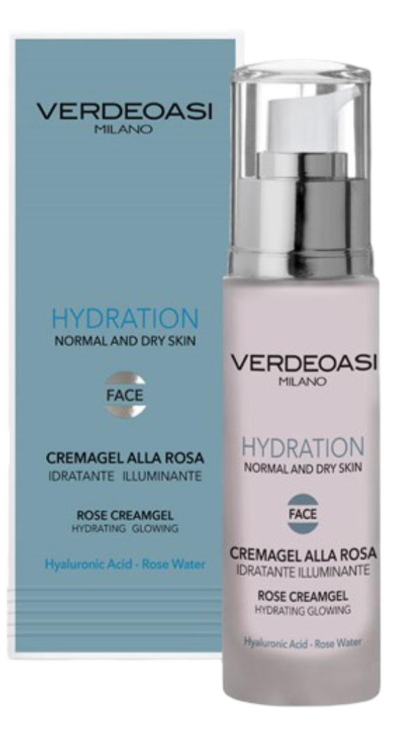 Крем-гель з трояндою для зволоження та сяйва VERDEOASI