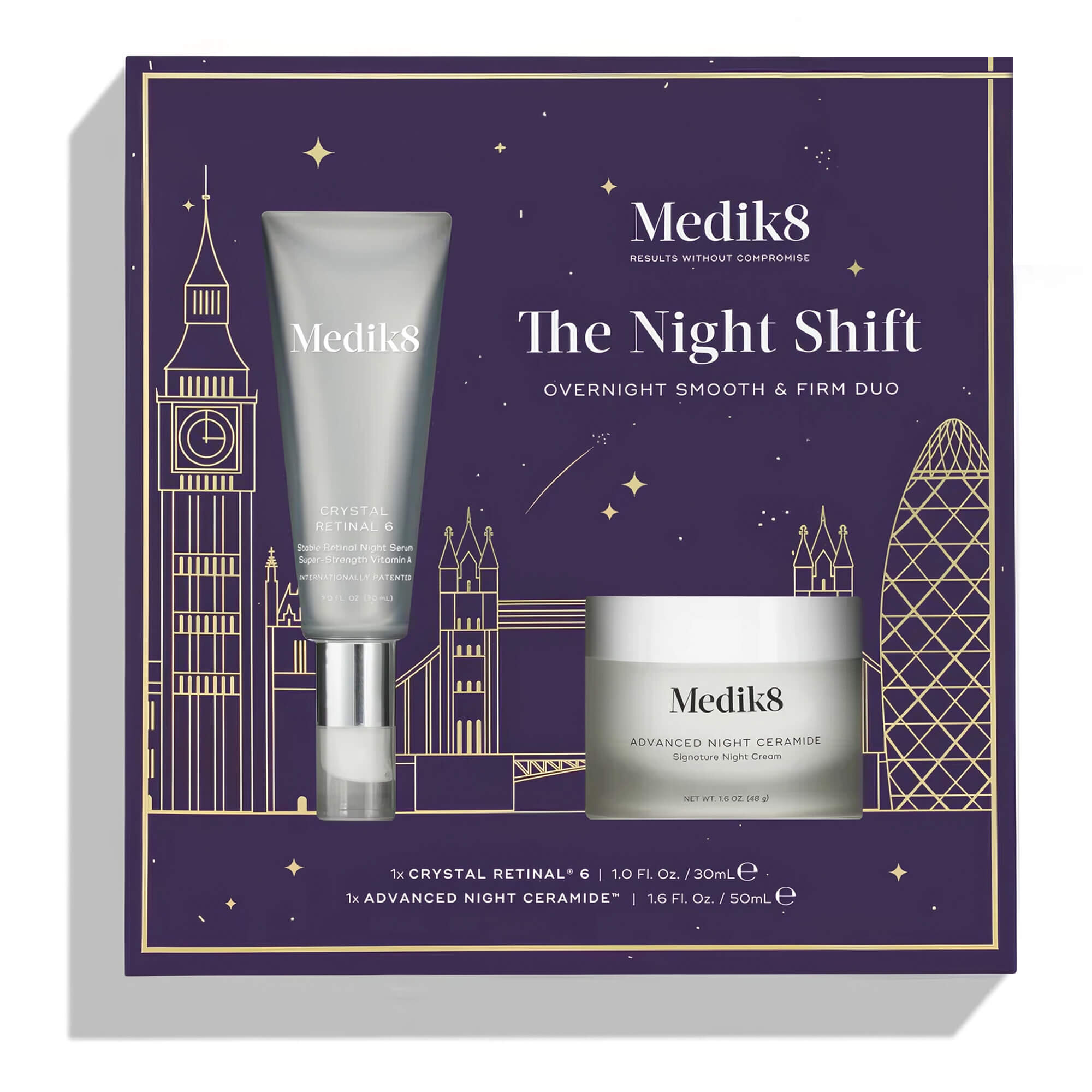 Medik8 - Лімітований новорічний набір The Night Shift Duo Kit