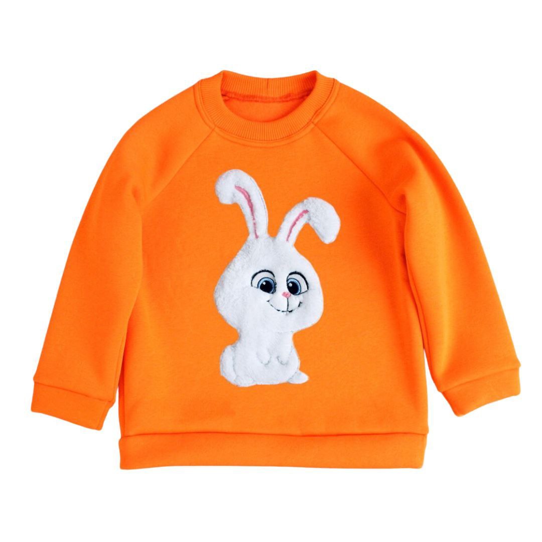 Дитячий світшот з аплікацією Зайчик