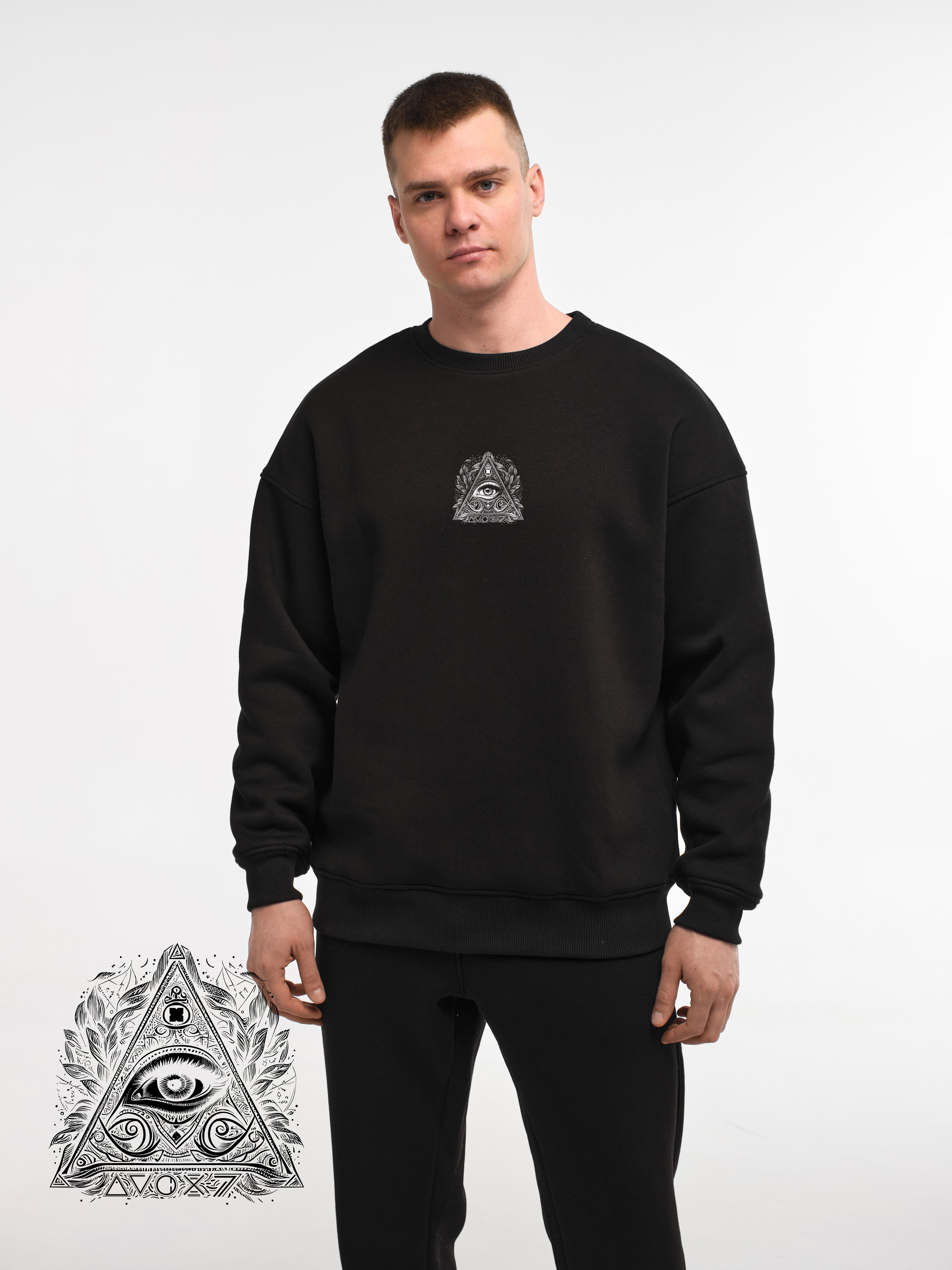 SWEATSHIRT "X-EYE" | BLACK EMOTION | XS1