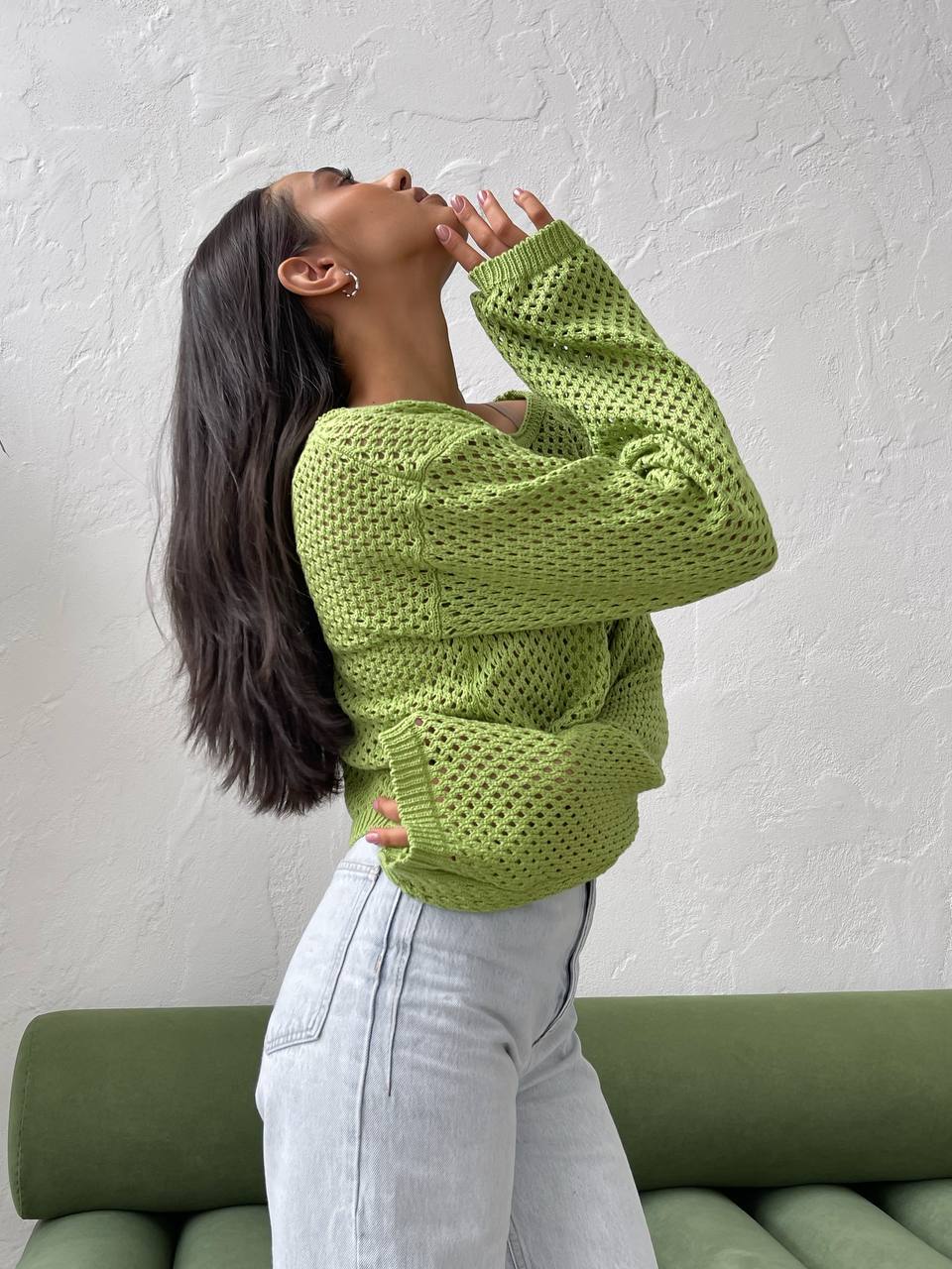 Топ-сітка з довгим рукавом