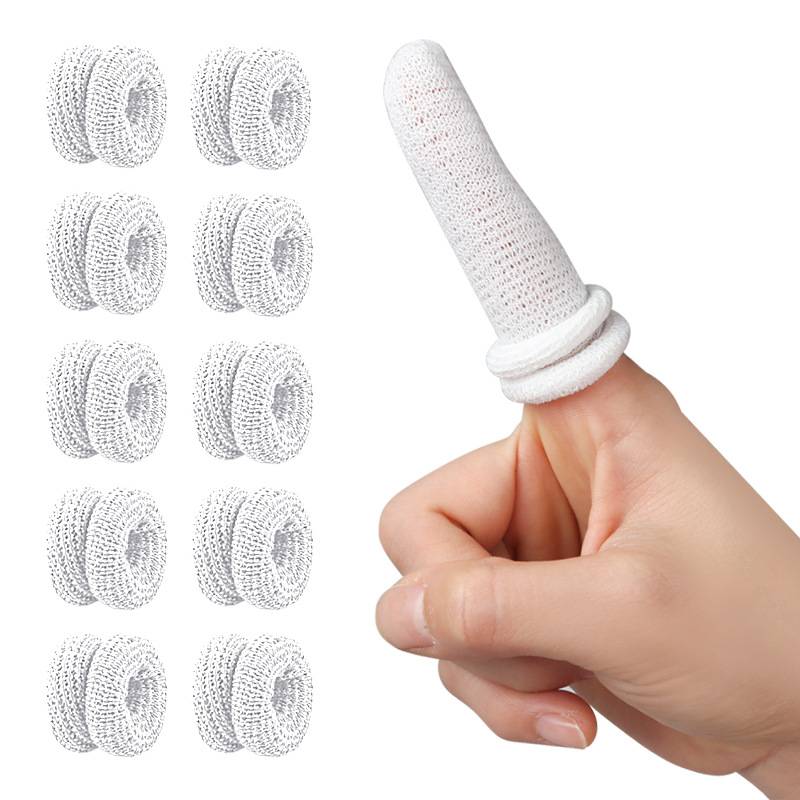 White textile finger cuff