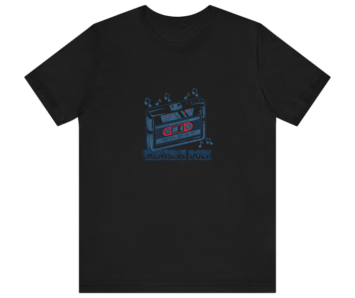 Muziek theme T-shirt. Muziekpleer, Vintage