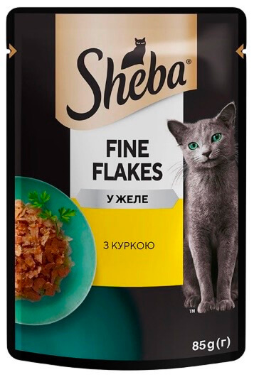 Шеба пауч з куркою в желе 85г