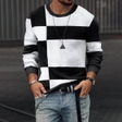Men 3D Printed Pullover Long Sleeve T-Shirt | Fashion Pullover Shirt