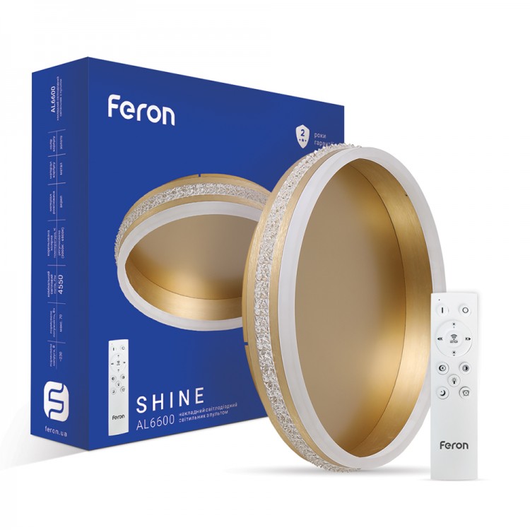 Світлодіодна люстра з пультом Feron AL6600 SHINE 70W