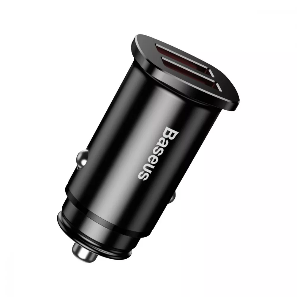 АЗП Baseus Square Metal QC 3.0 30W 2USB