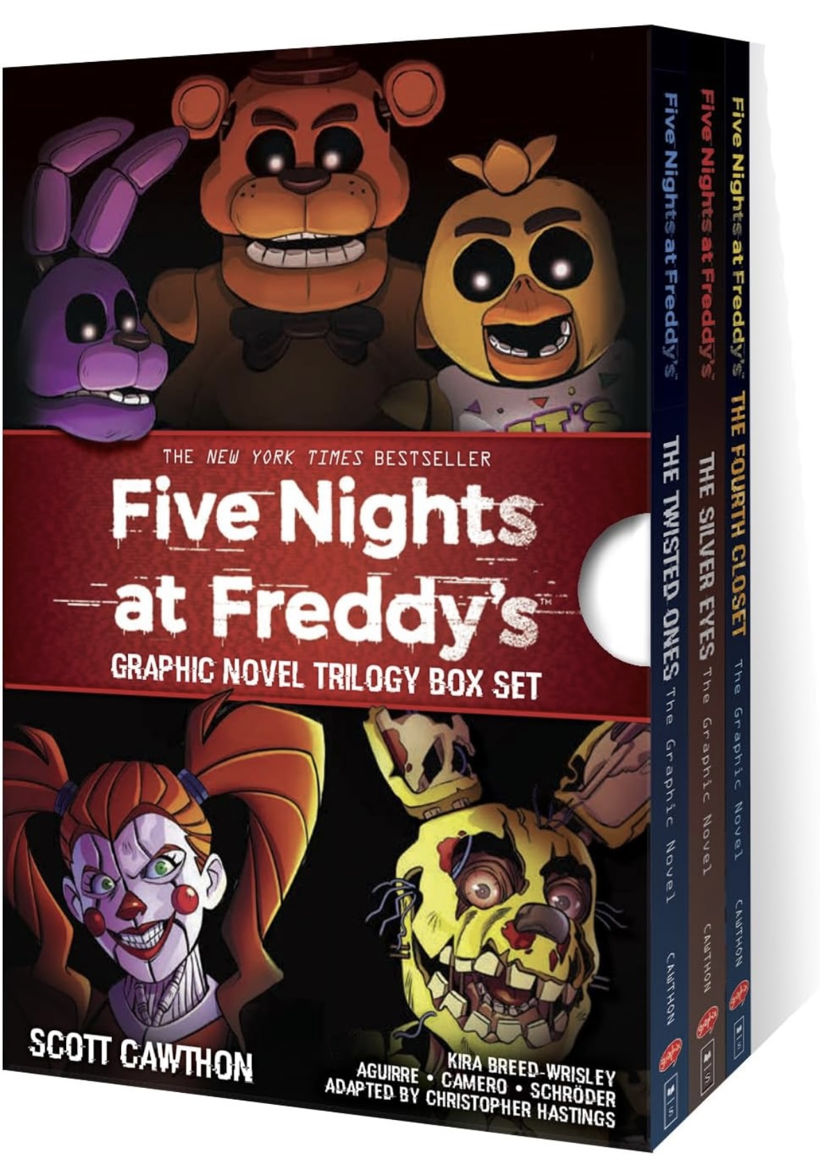 Five Nights at Freddy's Graphic Novel Trilogy Box Set: The Fourth Closet / the Twisted Ones / the Silver Eyes Christopher Hastings, Scott Cawthon