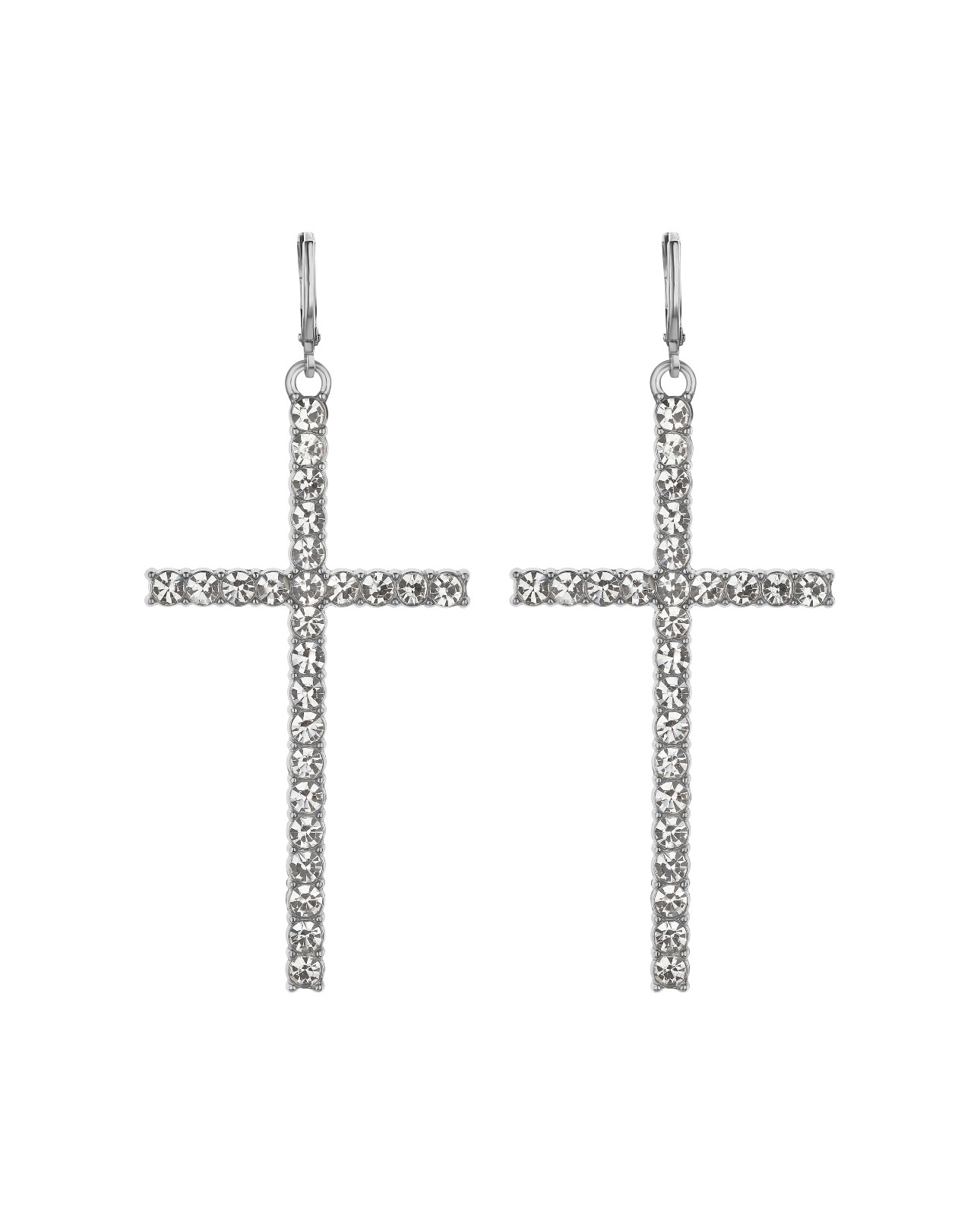 DIAMOND CROSS earrings