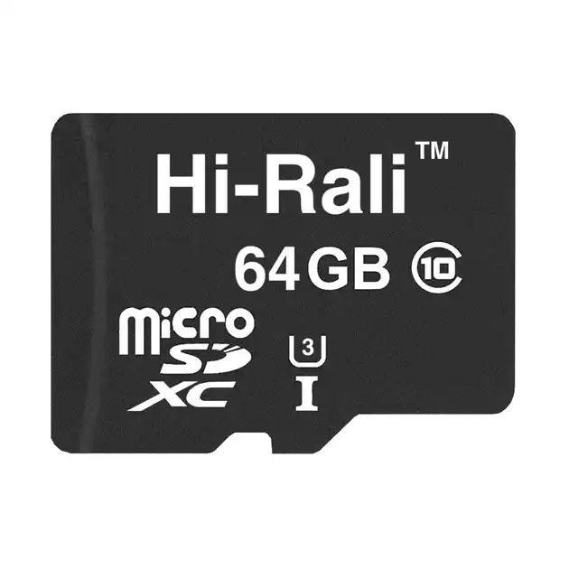 Карта пам'яті HI-RALI microSD 64Gb Class10 UHS-I (U3)