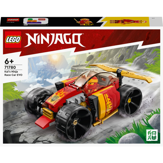 Конструктор LEGO NINJAGO Гоночний автомобіль ніндзя Кая EVO (71780)