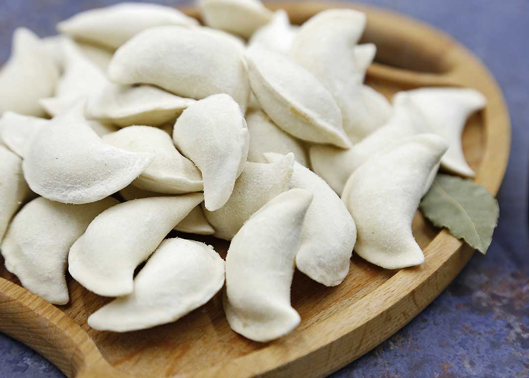 Вареники заморожені з м'ясом та картоплею