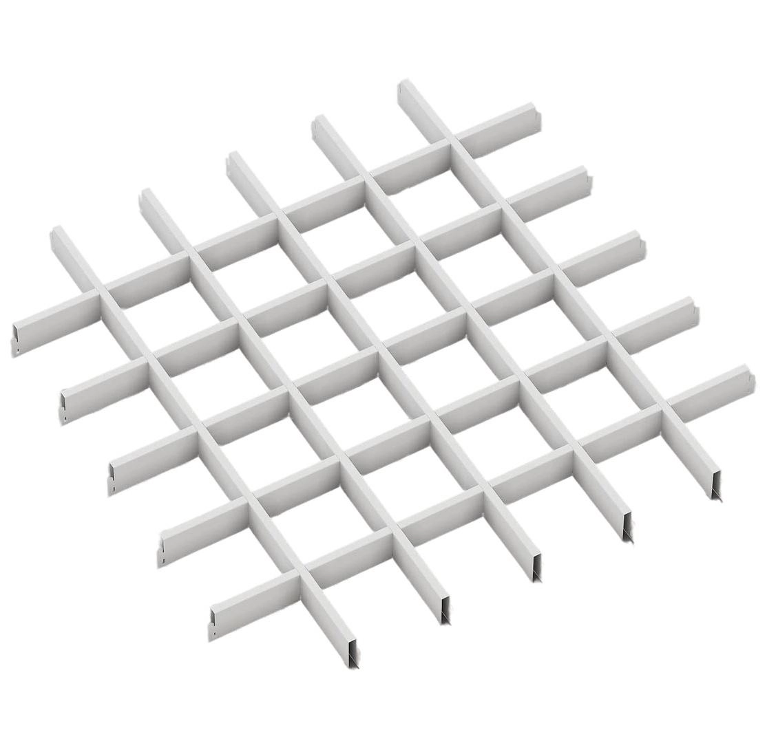 Підвісна стеля Алюбест Грильято 100х100 мм, білий (ціна за елемент)