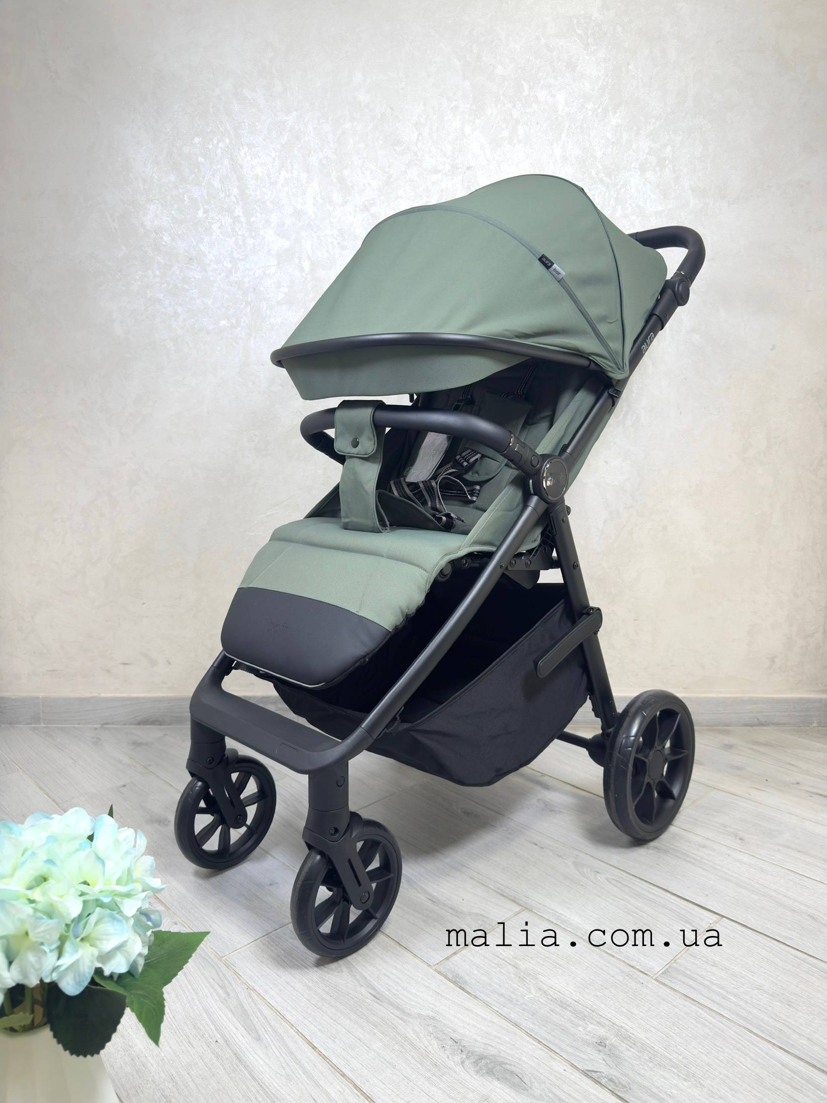 Коляска прогулянкова Bair Aura BA-04 forest green