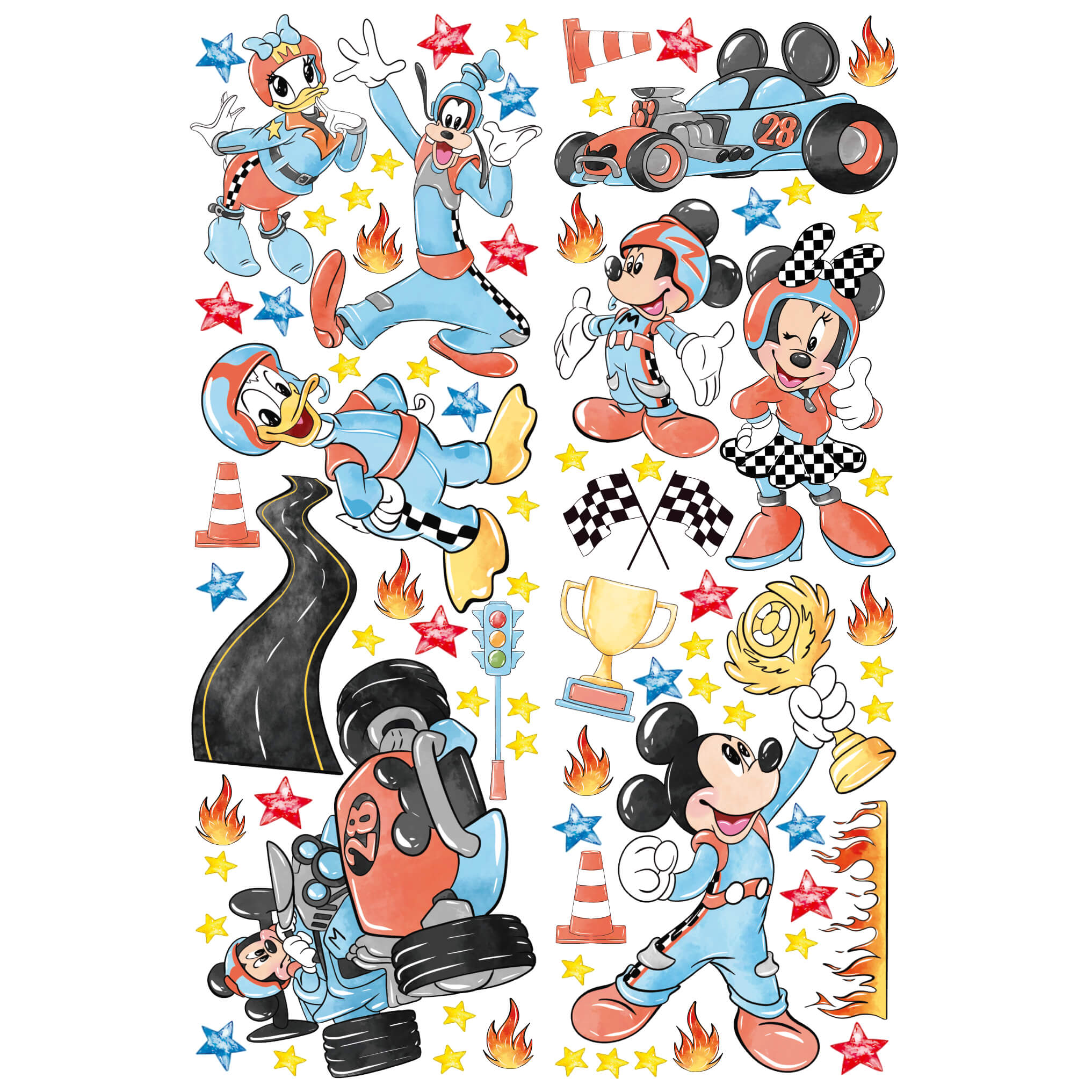 Наліпки "Гонки Міккі"