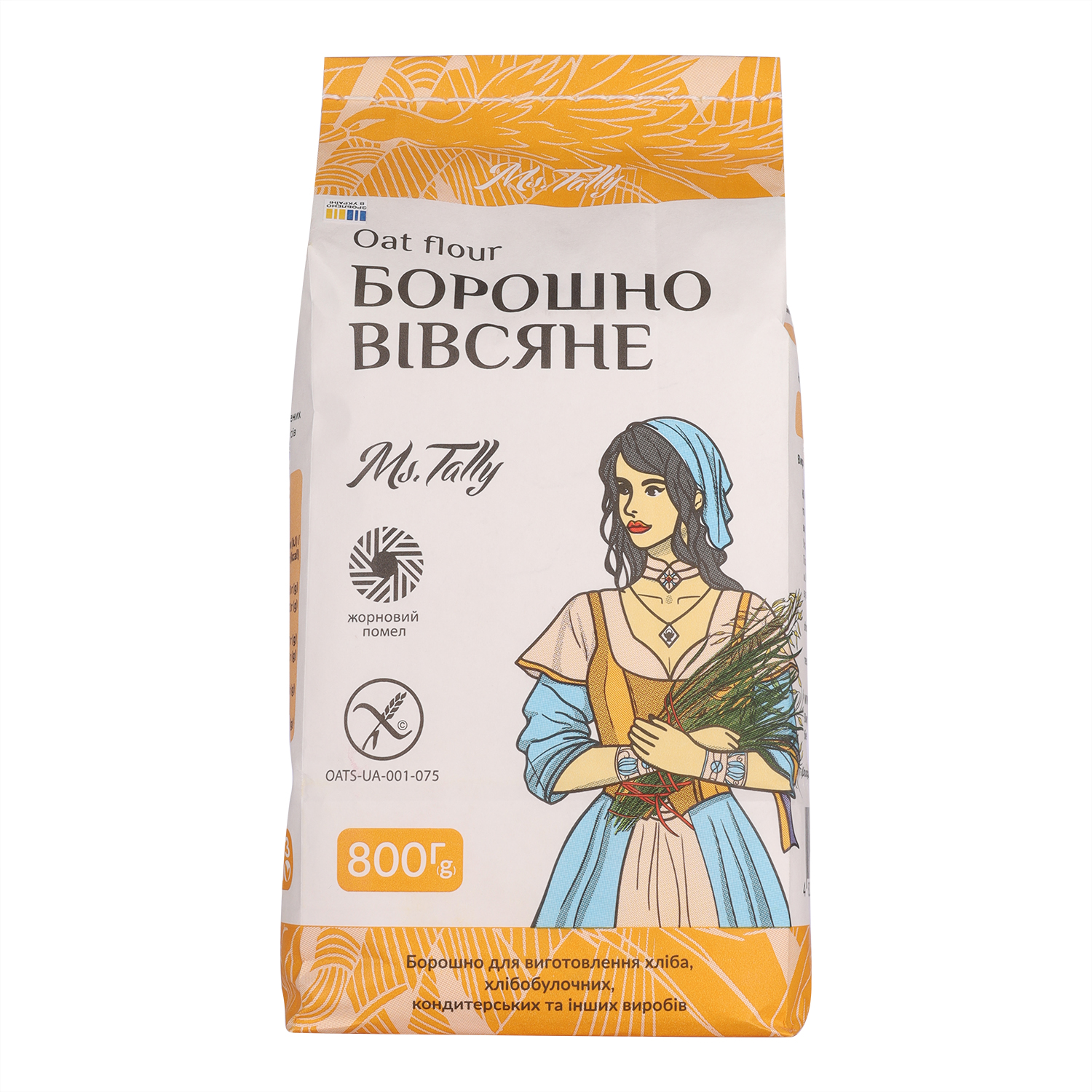 Борошно вівсяне - Ms. Tally, 800 г