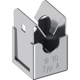 Швидкозатискний тримач Niro-Clip нержавіюча сталь V2A, Ø10 тип з різьба M6